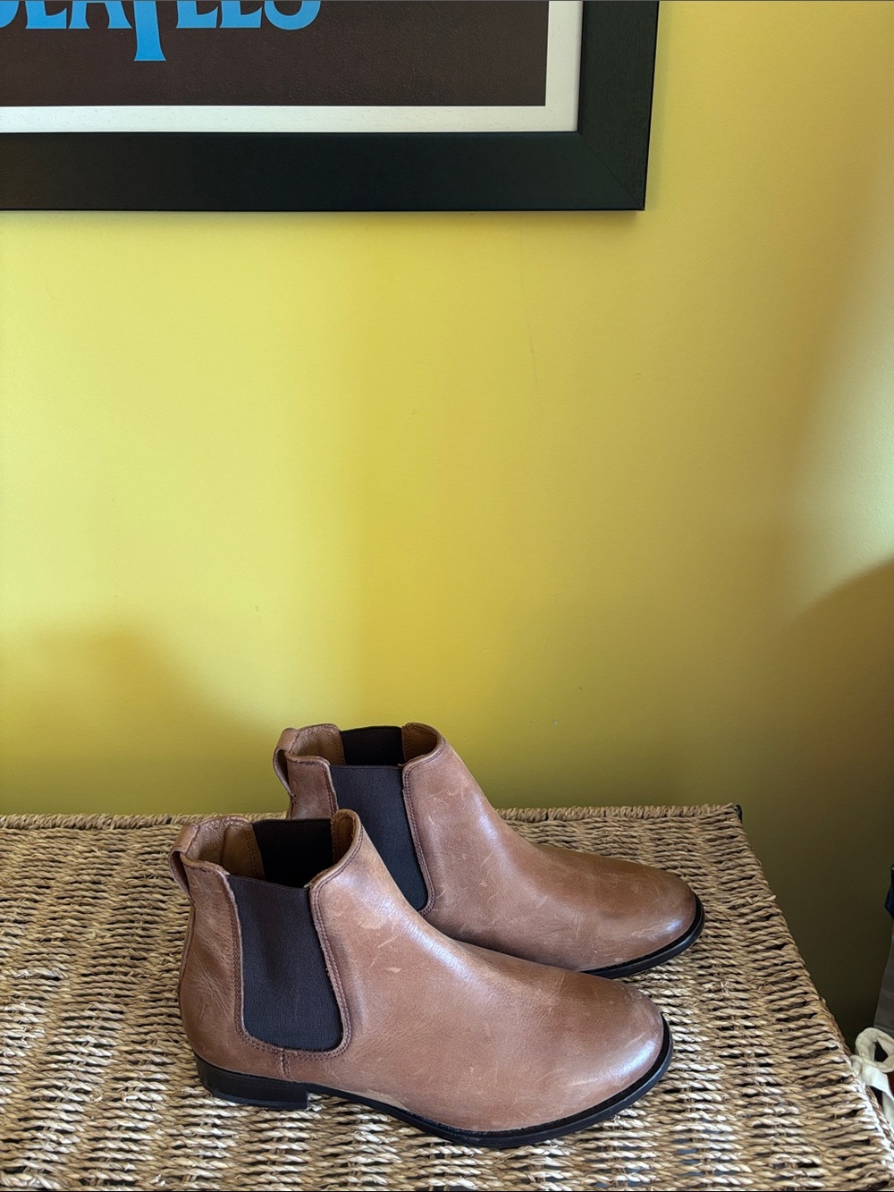 Frye Chestnut Leather Chelsea Ankle Boots - Picture 5 of 6